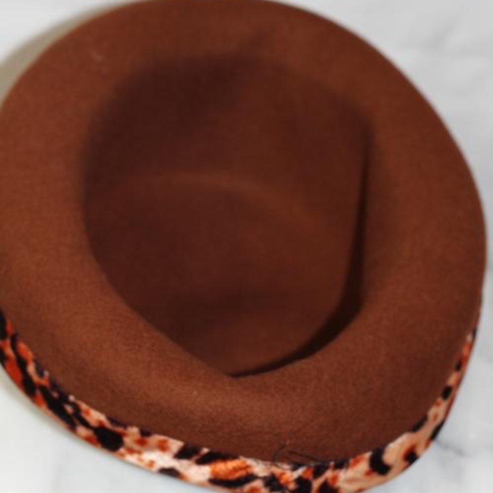 Leopard Wool Bucket Hat - Picture 6 of 6